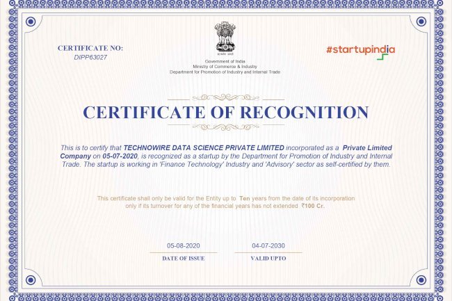 DIPP Registration Number : DIPP63027